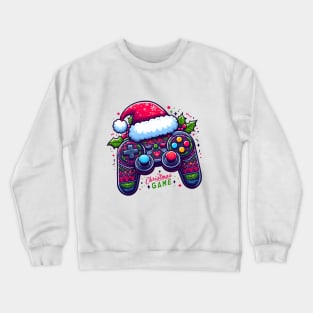 Video Game Controller Christmas Santa Gamer Boys Crewneck Sweatshirt